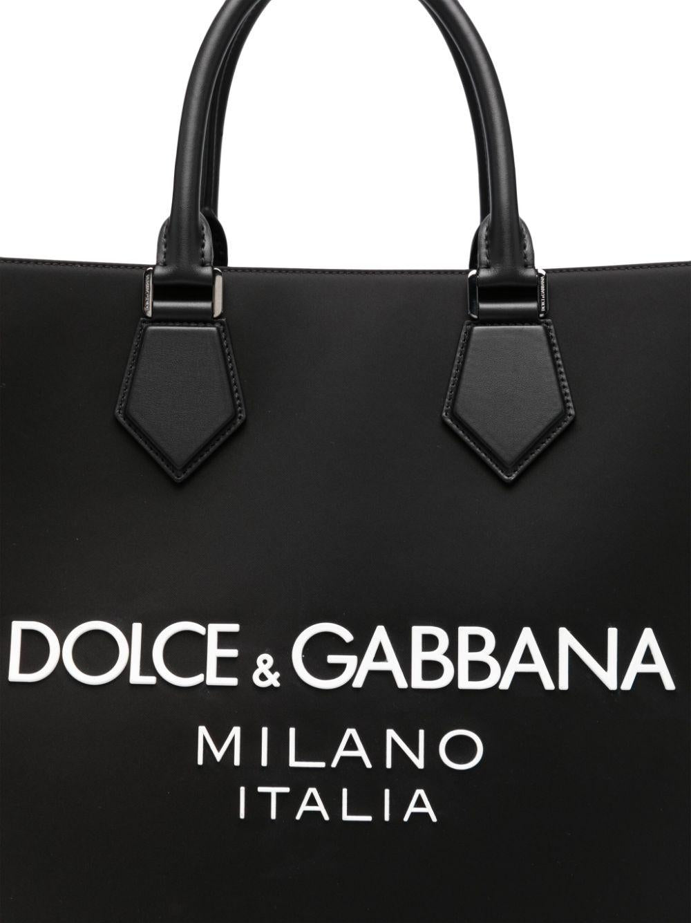 Large logo-embossed tote bag<BR/><BR/><BR/> BM2271 AG1828B956 DOLCE & GABBANA