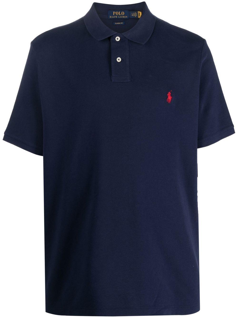 Embroidered-logo polo shirt<BR/><BR/> 710783656012 NEWPORT NAVY POLO RALPH LAUREN