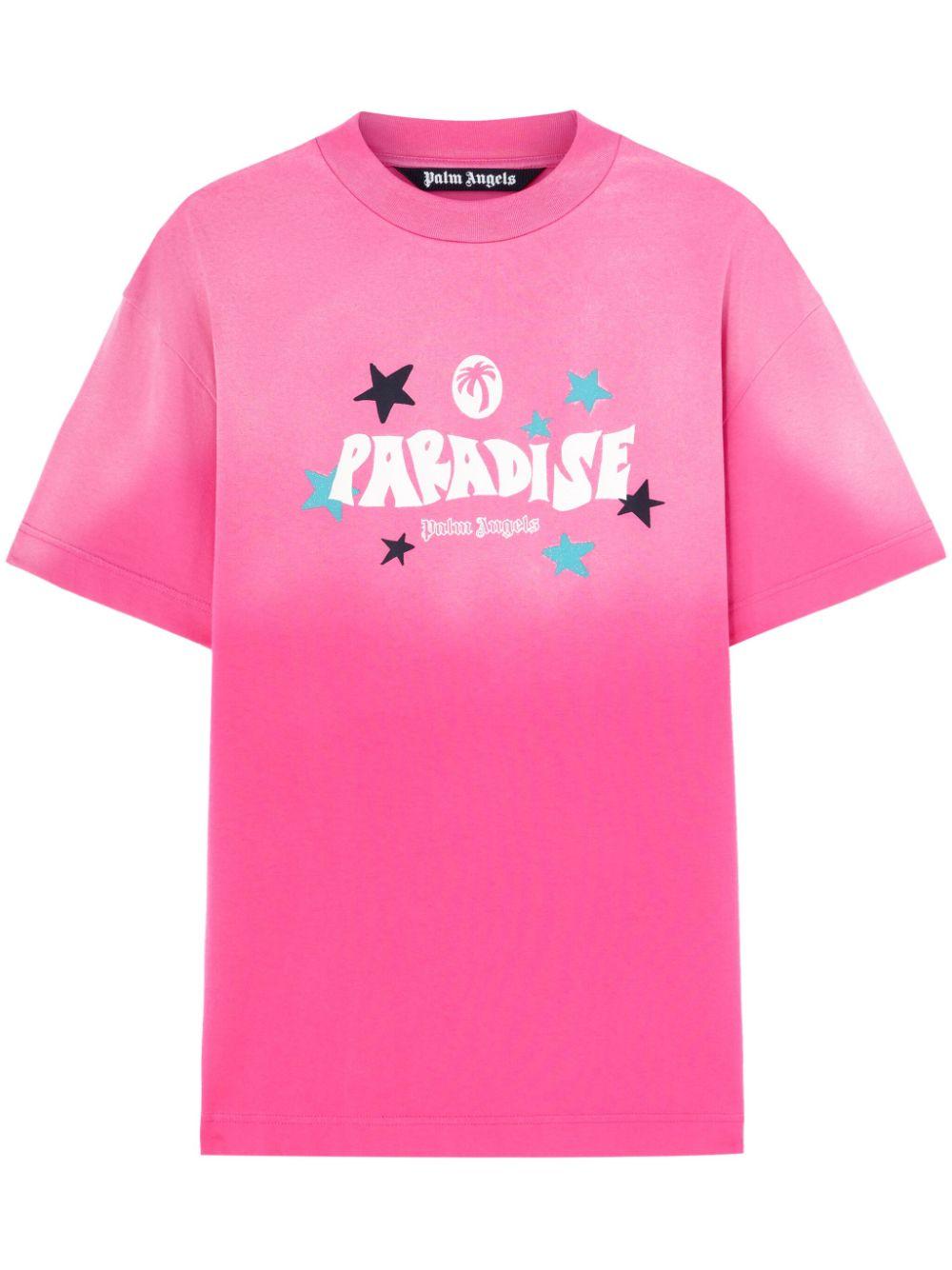 Paradise Palm T-shirt<BR/><BR/><BR/> PMAA001S25JER001 3203 PALM ANGELS