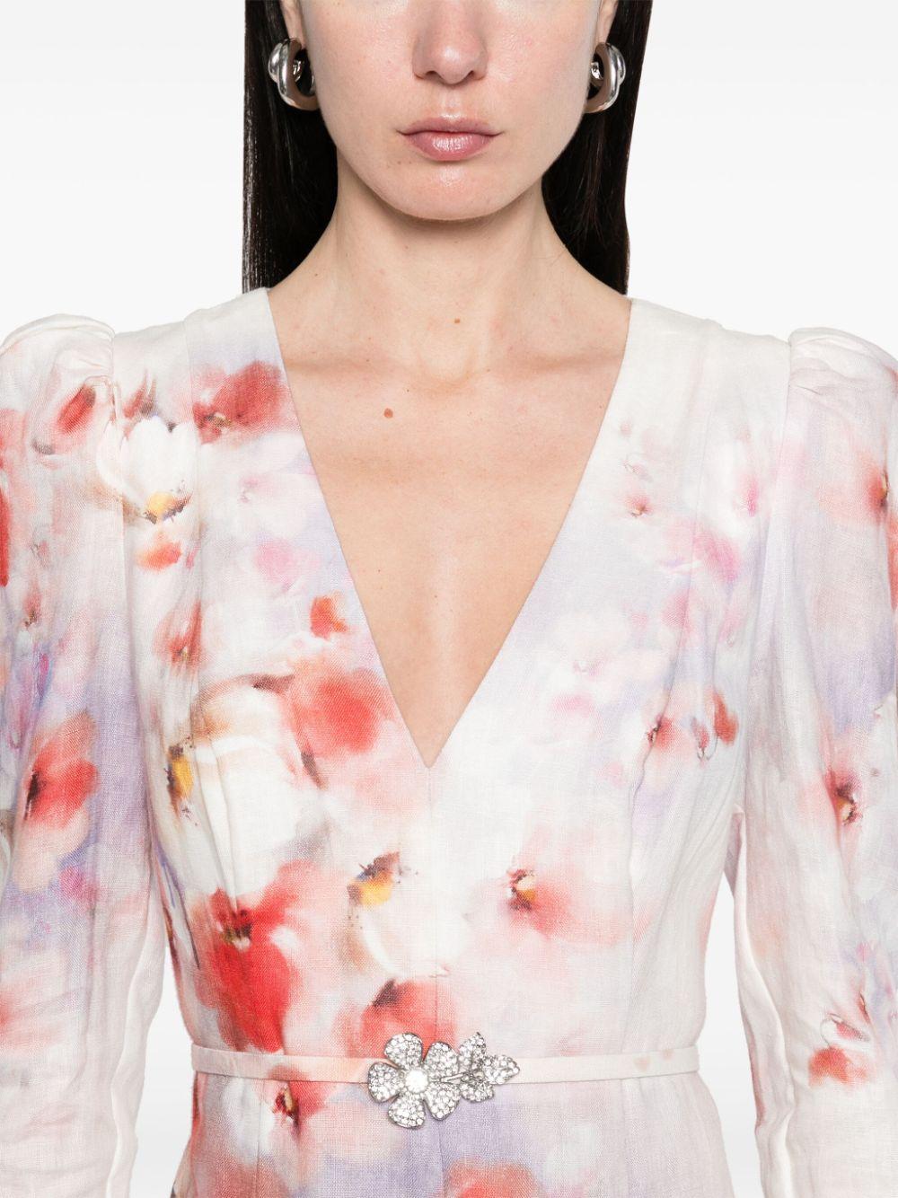 Crush midi dress<BR/><BR/><BR/> 2344DR251 SCAFLO ZIMMERMANN