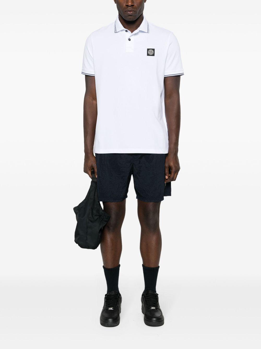 Piqué cotton polo shirt<BR/><BR/><BR/> 22002SC S0018V1001 STONE ISLAND