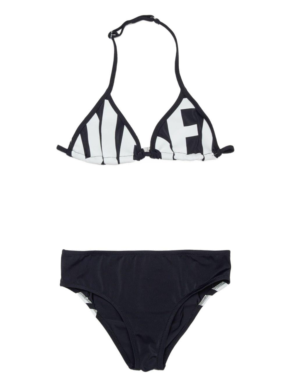 Bikini in solid colour with maxi logo J02717 KYAG8K900 DIESEL KIDS