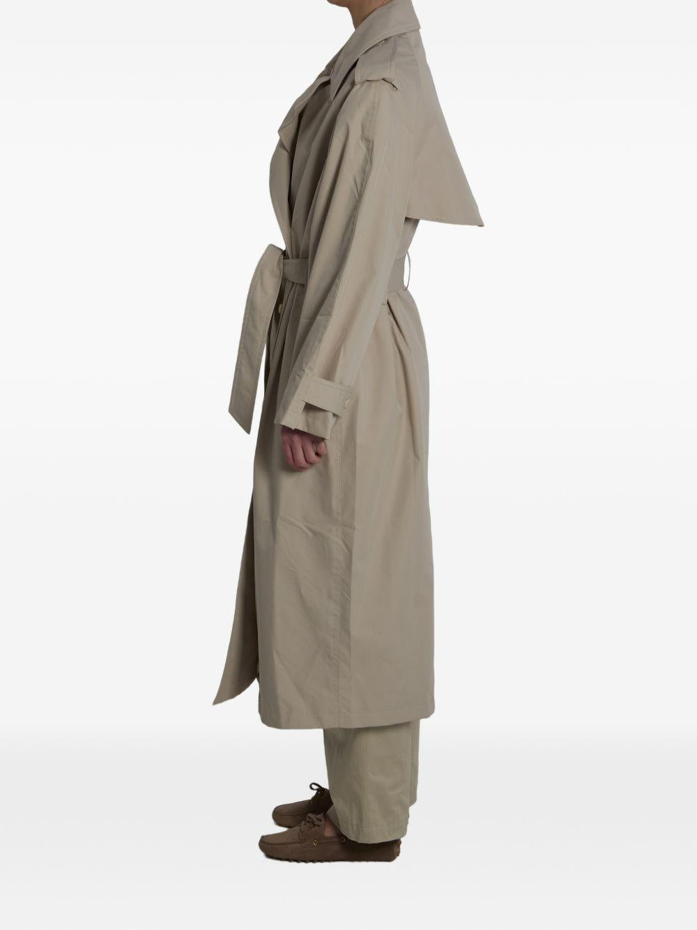 RIVA COTTON TRENCH COAT TRFS21991049 LIGHT BEIGE THE FRANKIE SHOP