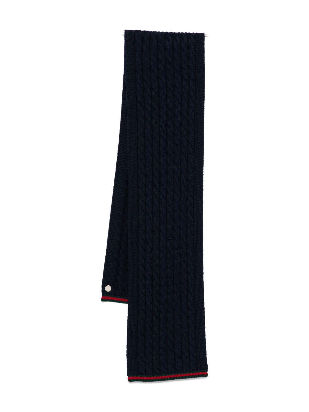 Scarf with woven pattern 828913 4K2069166 GUCCI KIDS