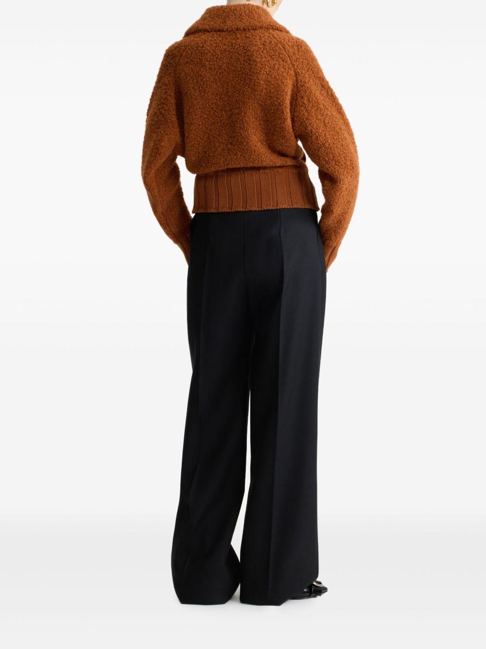 Bouclé bomber jacket in wool and alpaca blend KN2898077 257P PATOU