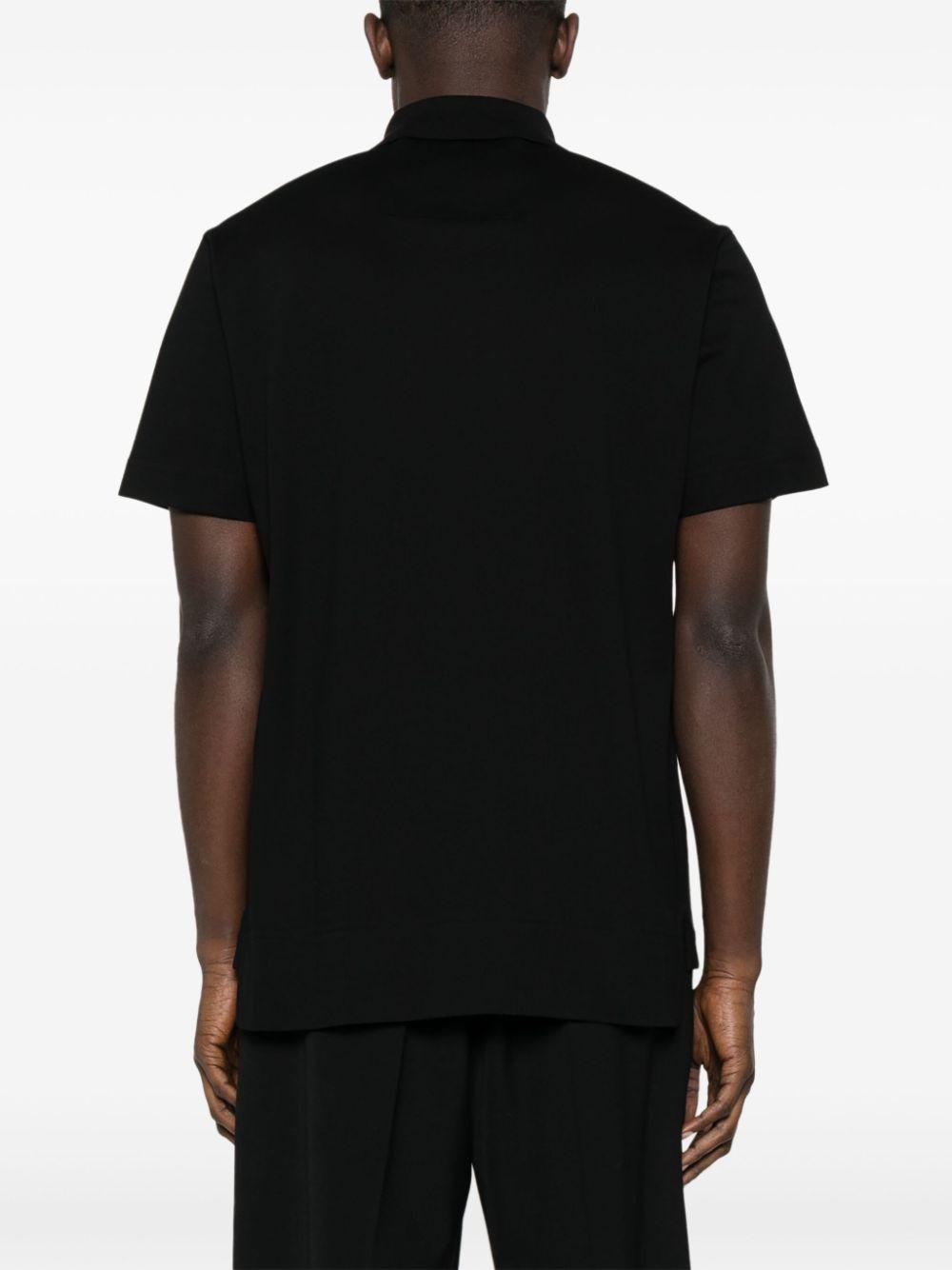 Embroidered-monogram cotton polo shirt<BR/><BR/><BR/> BM71KR3YCD 001 GIVENCHY
