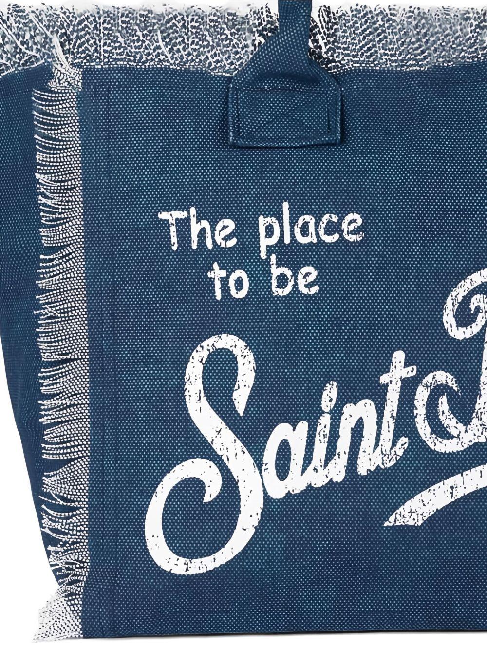 Vanitytote bag fringed VANITY 03274HINDIGO MC2 SAINT BARTH