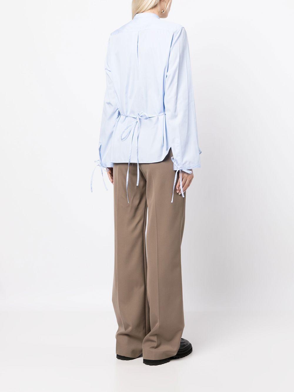 peplum button-up shirt S6_G_5446 C11807126 ASPESI
