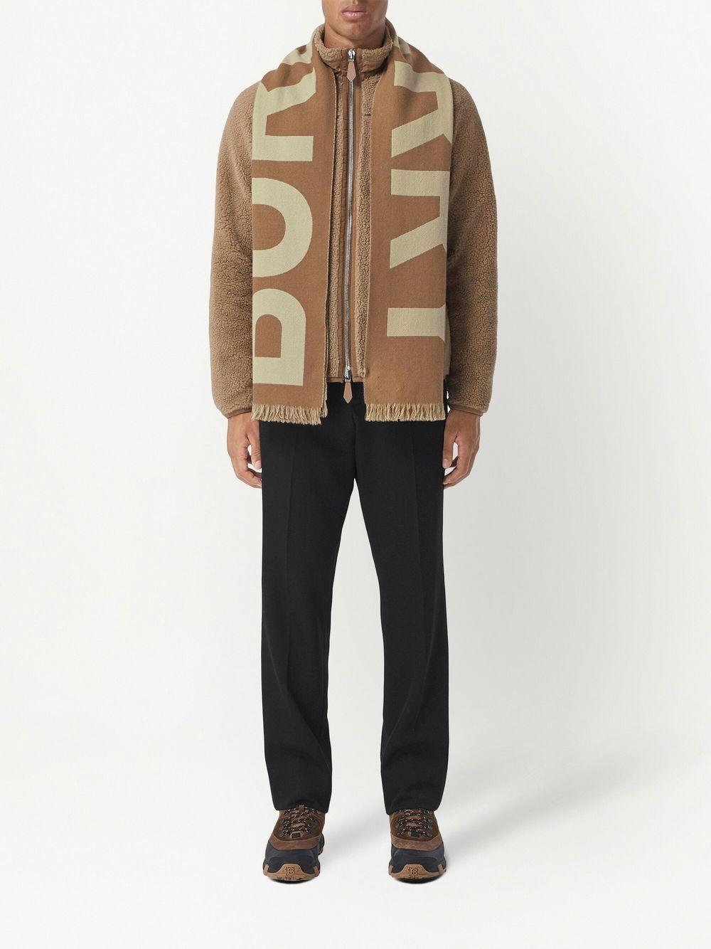 Logo wool jacquard scarf<BR/><BR/><BR/> 8057148 A8773 BURBERRY