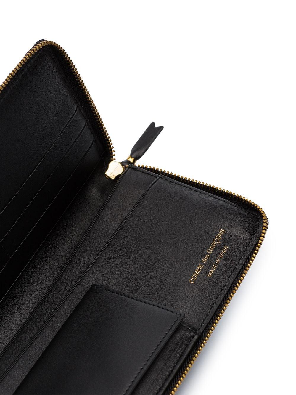 Logo-print continental wallet<BR/><BR/><BR/> SA0110HL BLACK COMME des GARÇONS WALLET