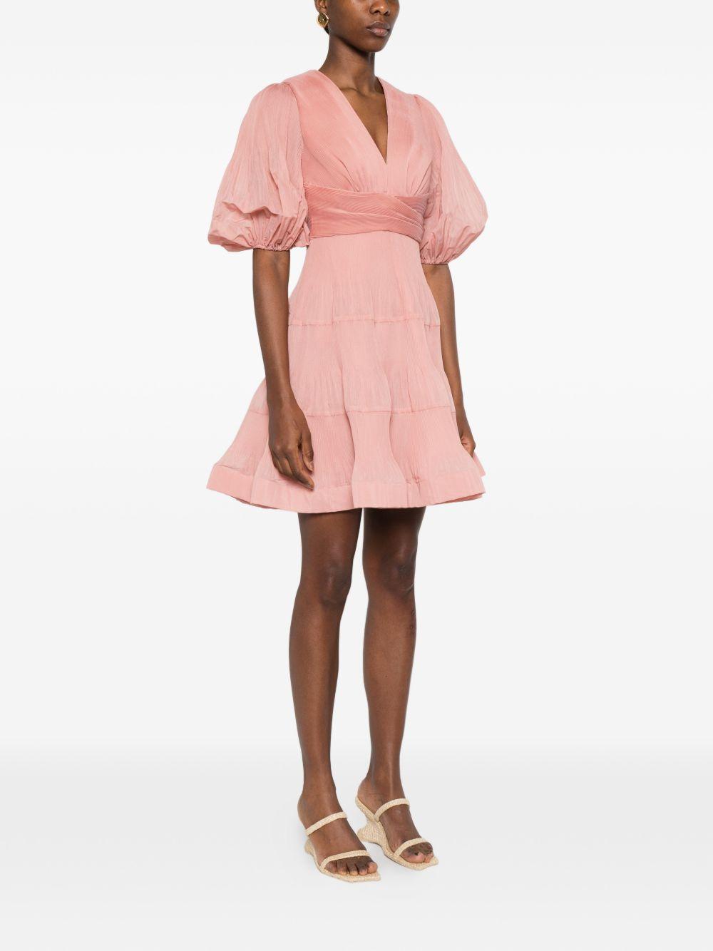 Pleated mini dress 3904DS26R DPI ZIMMERMANN