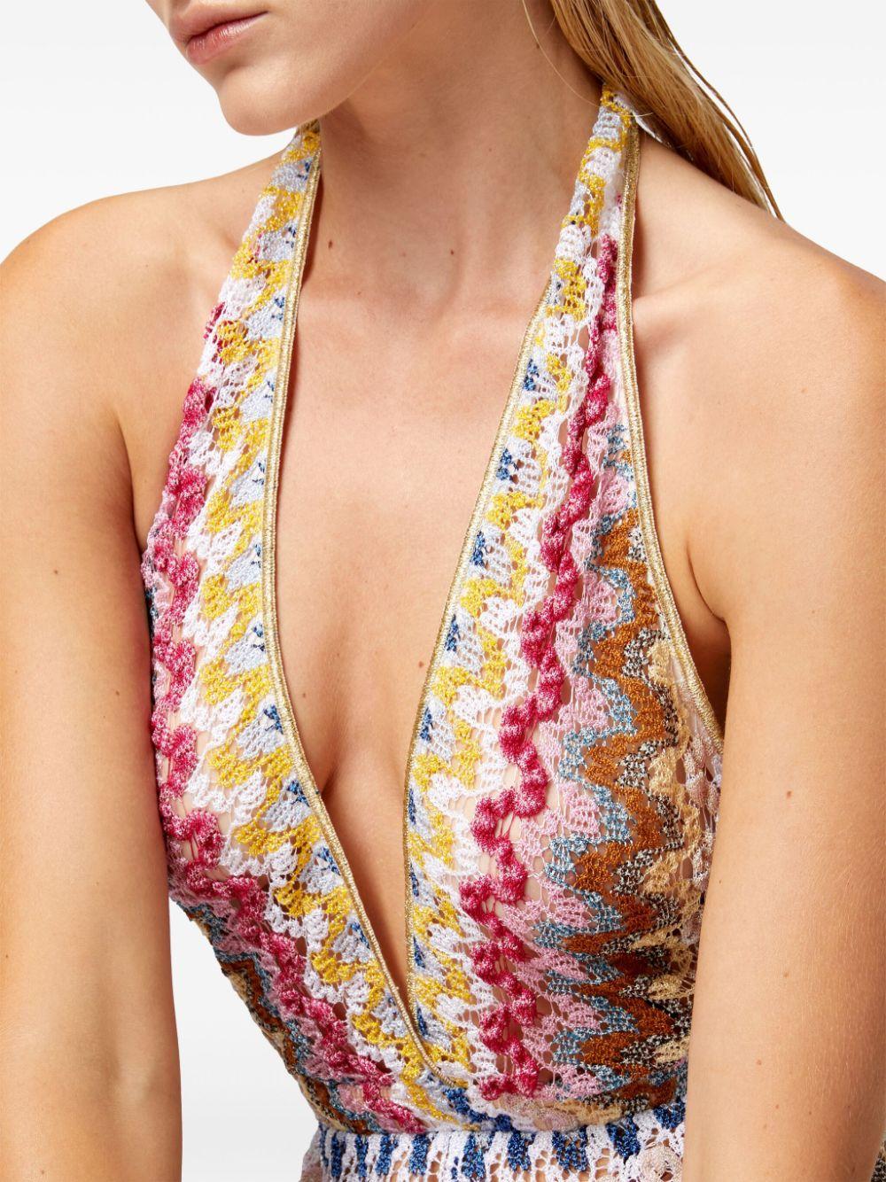 zigzag-woven playsuit<BR/><BR/><BR/> MC24SG00 BR0000S01FQ MISSONI