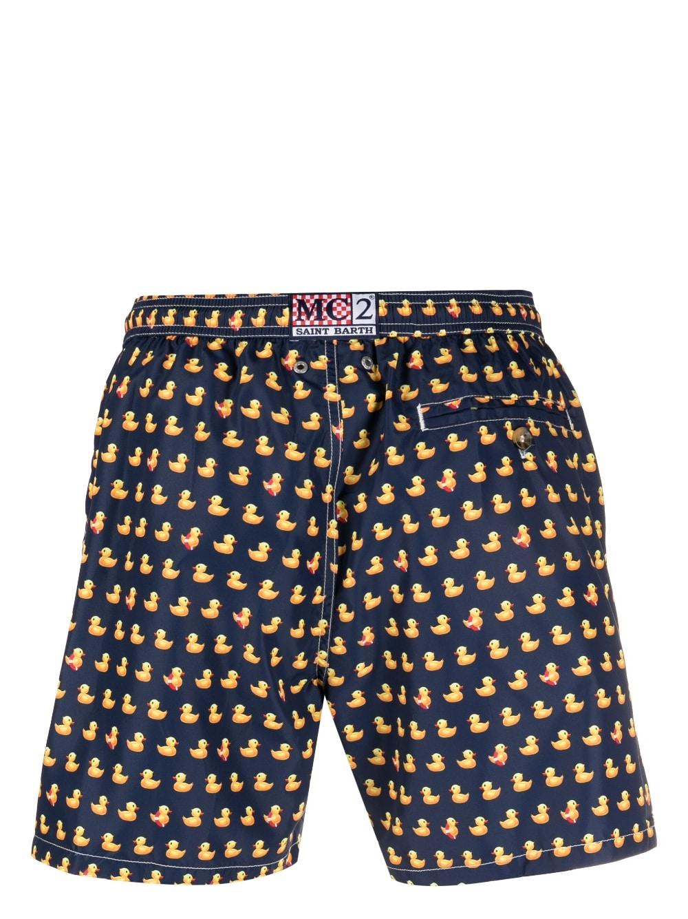 Lightweight swim shorts duck print LIGHTING 00884D61 MC2 SAINT BARTH