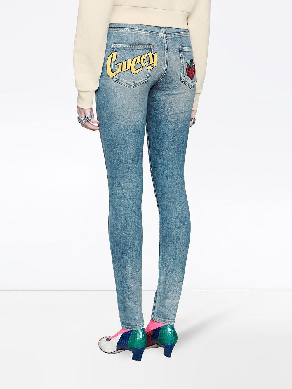 Jeans in denim taglio skinny 502797 XDAHY4206 GUCCI