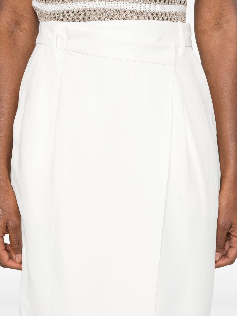 Wrap maxi skirt<BR/><BR/><BR/> MH126G3814 C600 BRUNELLO CUCINELLI
