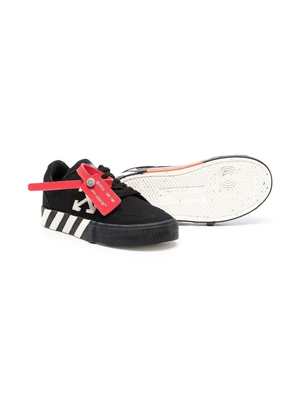 Vulcanized lace-up sneakers OBIA003C99FAB001 1001 OFF-WHITE KIDS