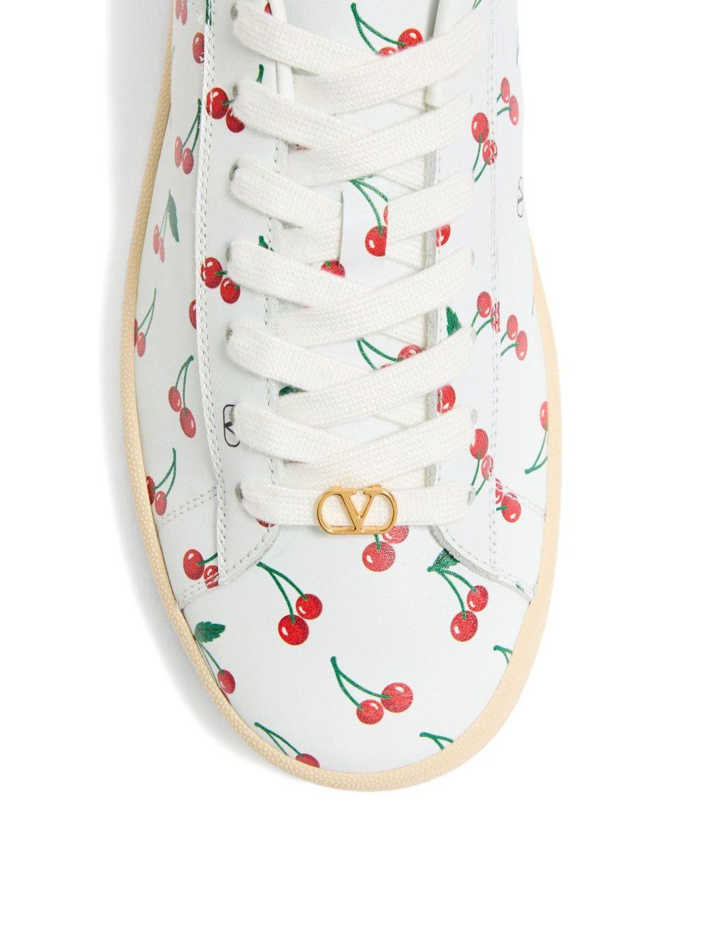 Royco Sneaker Calfskin With Cherryfic Pattern 7Y2S0K34DRJ CSV VALENTINO GARAVANI