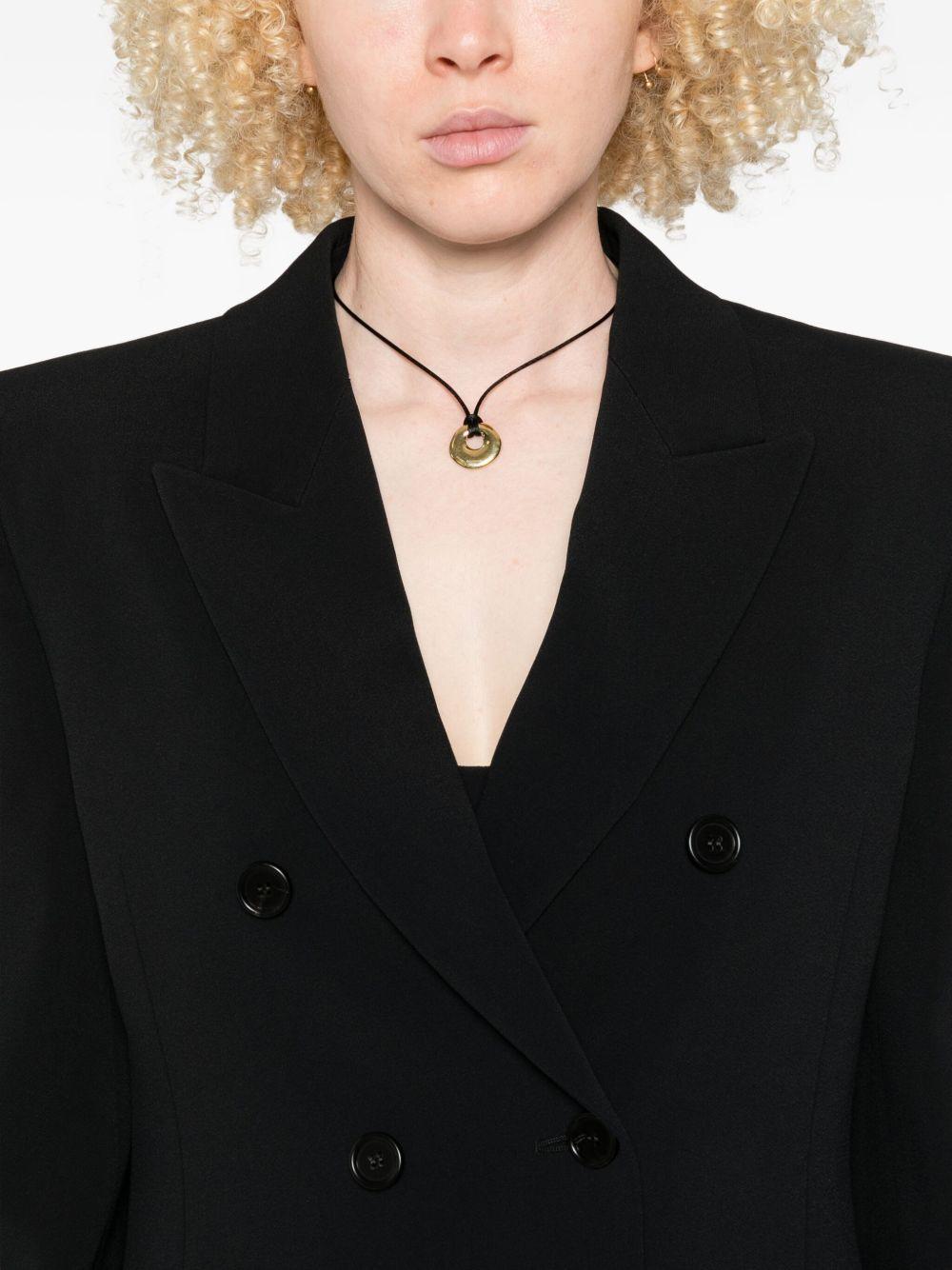 Double-breasted tailored jacket in a crêpe mix CH25AVE30263 001 CHLOÉ