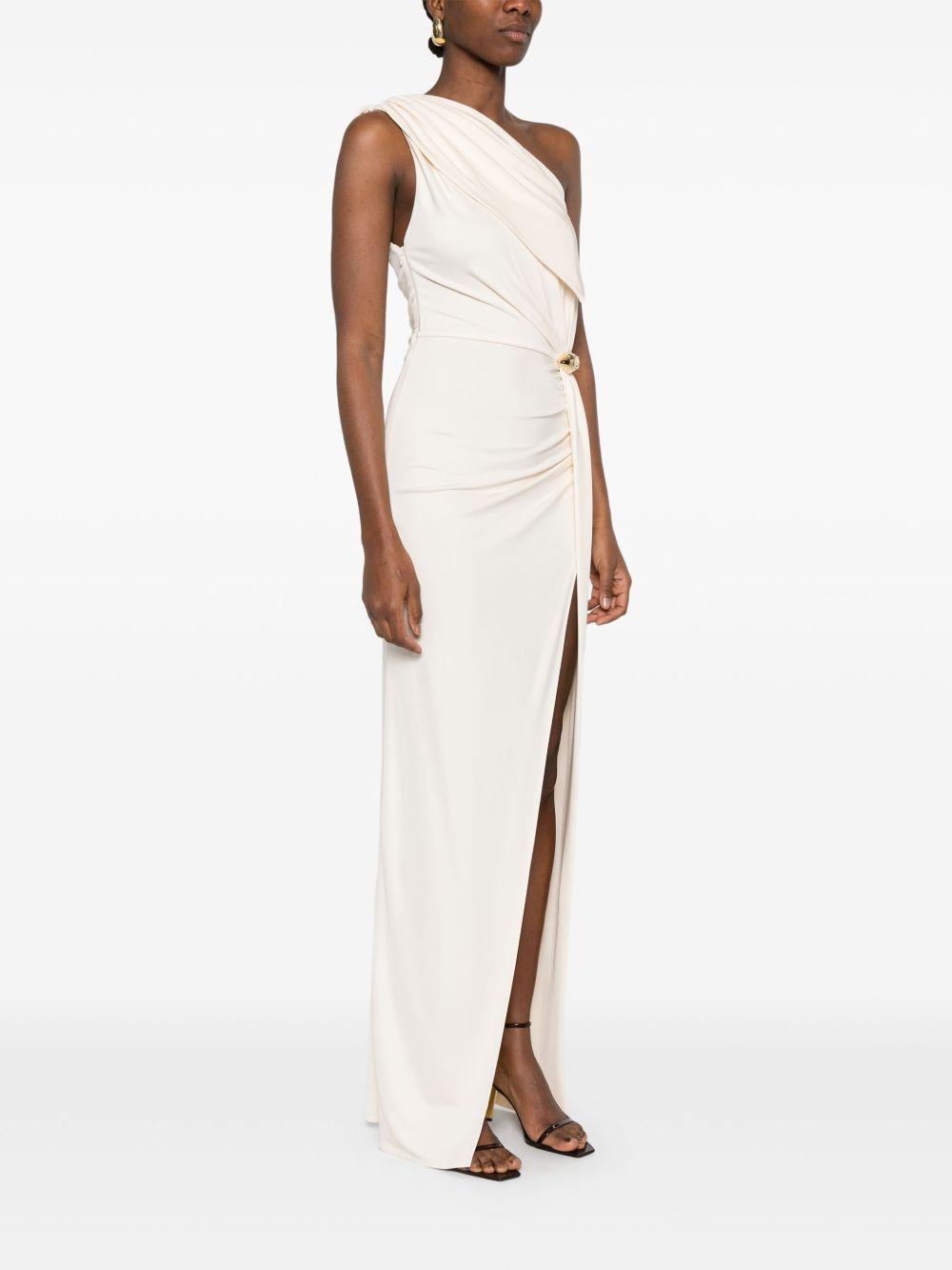 Red Carpet jersey asymmetric dress ABR0551E2 193 ELISABETTA FRANCHI