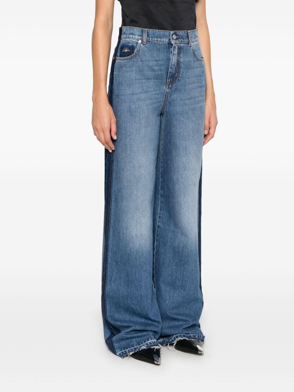 Logo-plaque jeans<BR/><BR/><BR/> 775894 QMABJ4109 ALEXANDER MCQUEEN