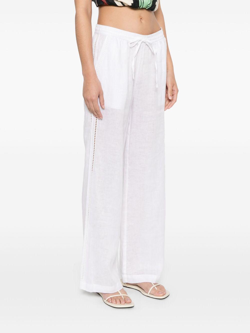 Linen trousers<BR/><BR/><BR/> D230743 BEACH25002 P.A.R.O.S.H.