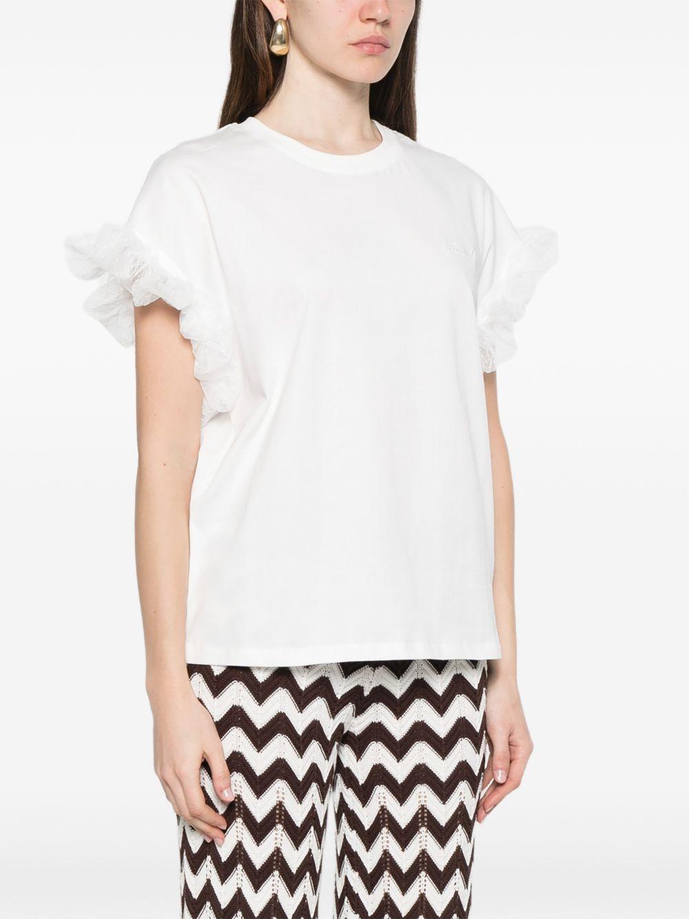 ruffled T-shirt 261TP204A S1256200001 TWINSET