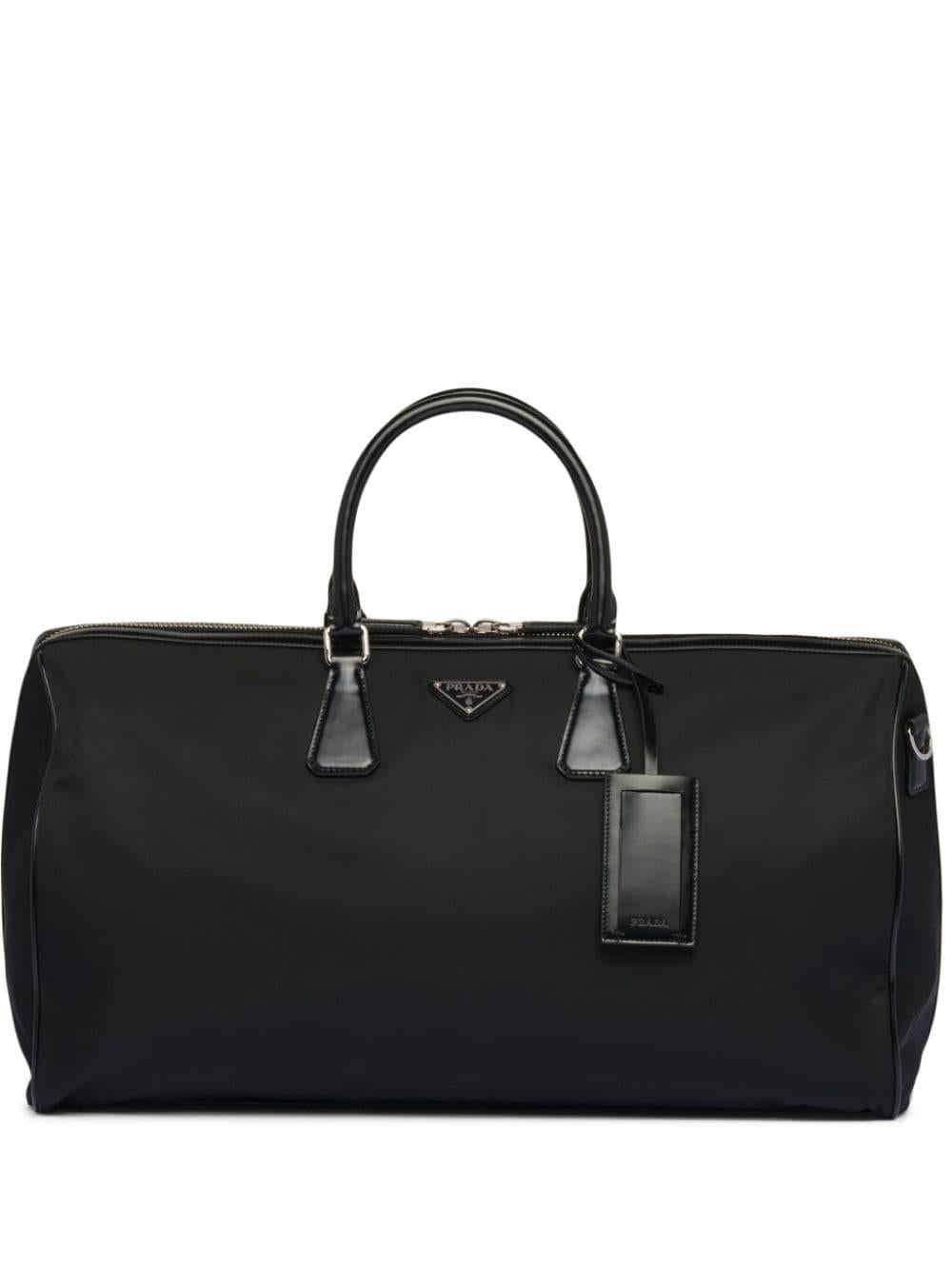 Logo-plaque panelled duffel bag<BR/><BR/> 2VC018 789F0002 PRADA
