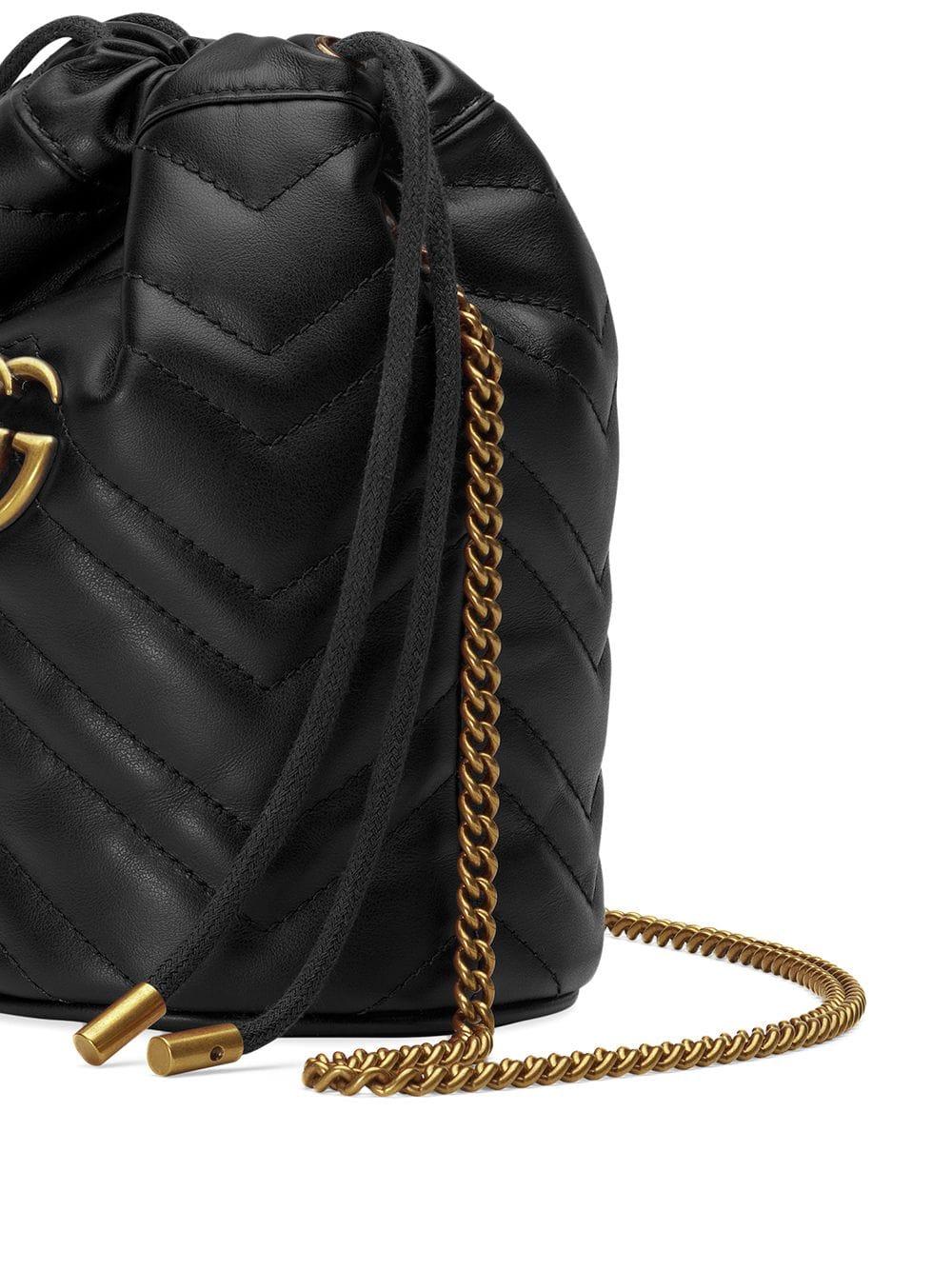 GG Marmont nano bucket bag<BR/><BR/> 575163 DTDRT1000 GUCCI