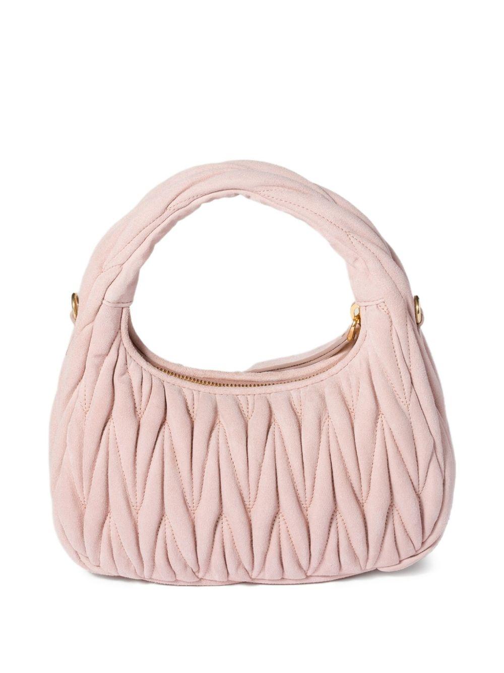 Wander matelassé nappa leather hobo bag 5BC125AB7O V-OOYF0924 MIU MIU