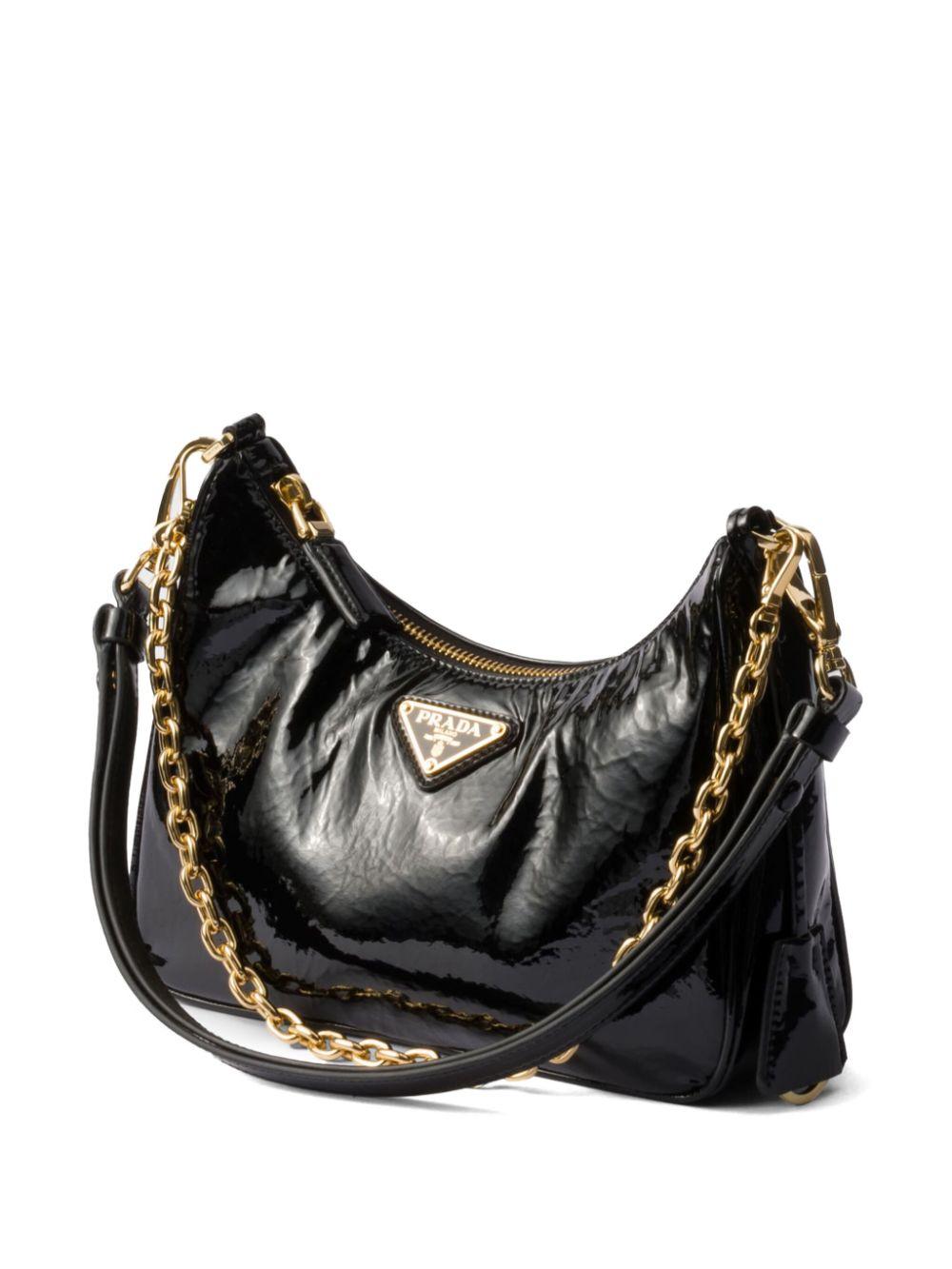 Re-Edition patent leather shoulder bag 1BC204 2DNTF0002 PRADA