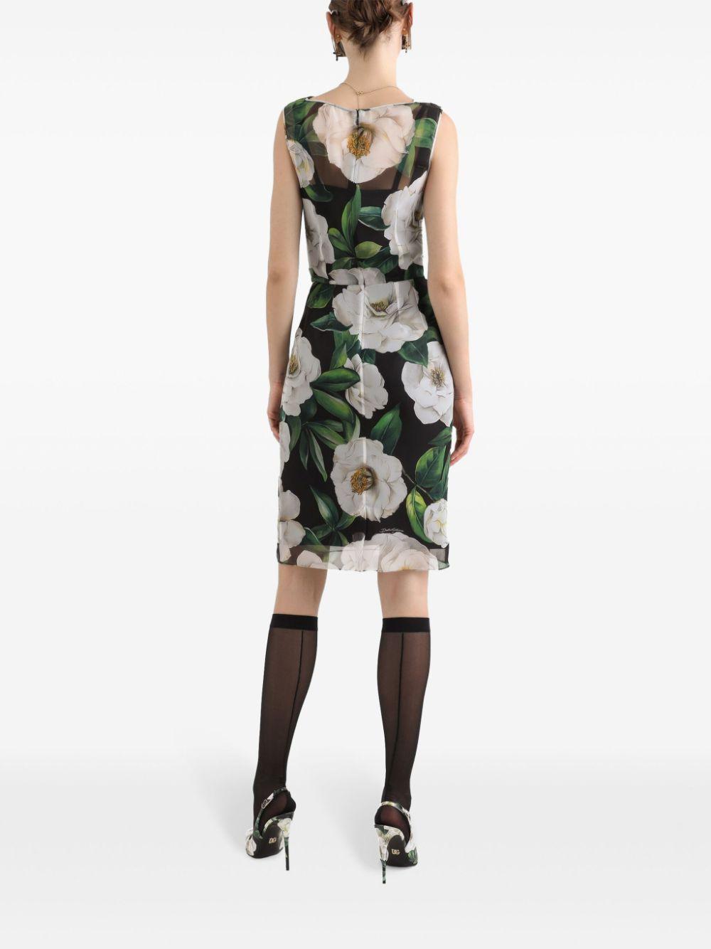 Floral-print mini dress<BR/><BR/><BR/> F6TLBT IS1XDHN5JB DOLCE & GABBANA
