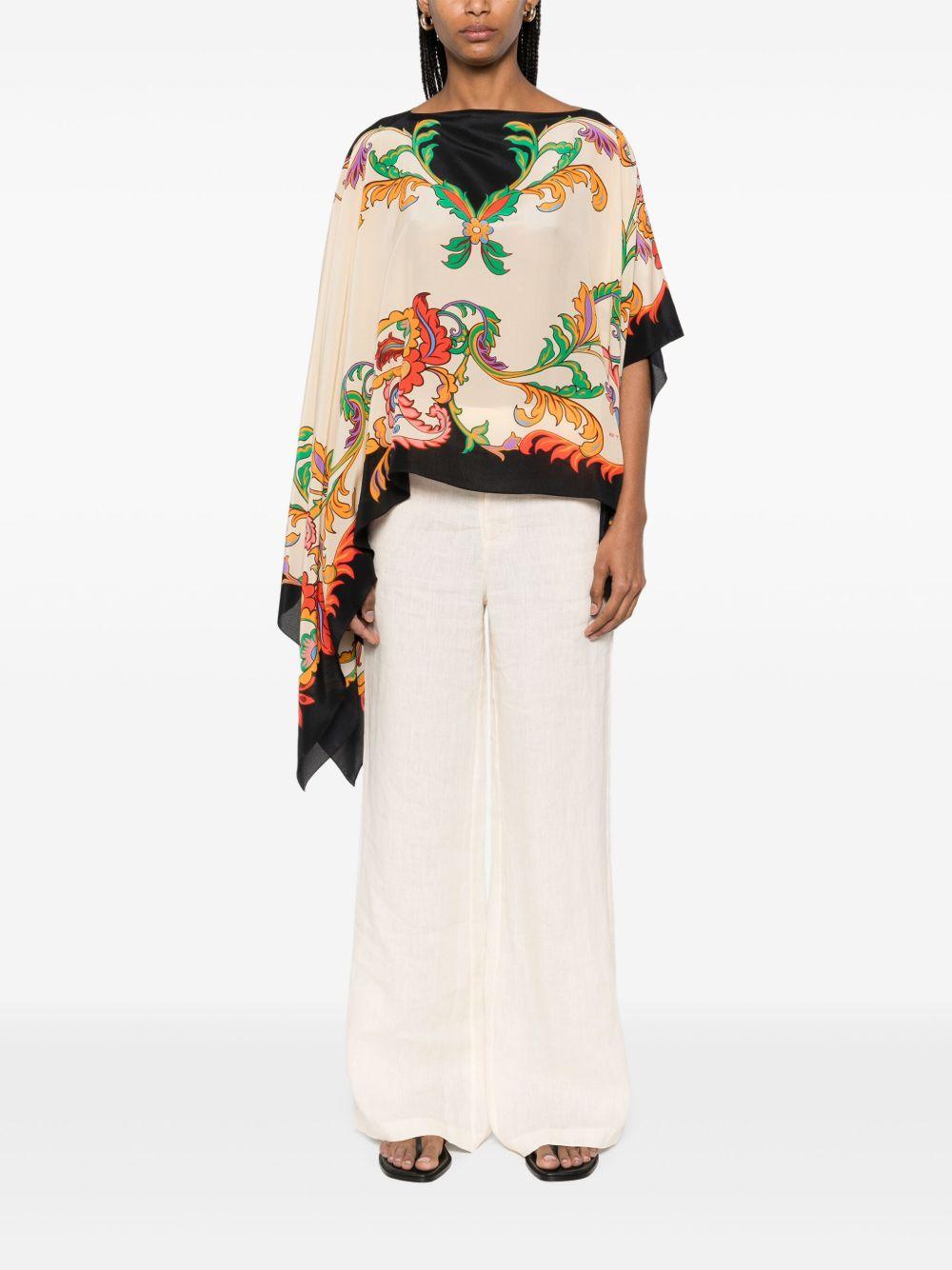 Paisley poncho<BR/><BR/> WAXA0013 AK866X0807 ETRO