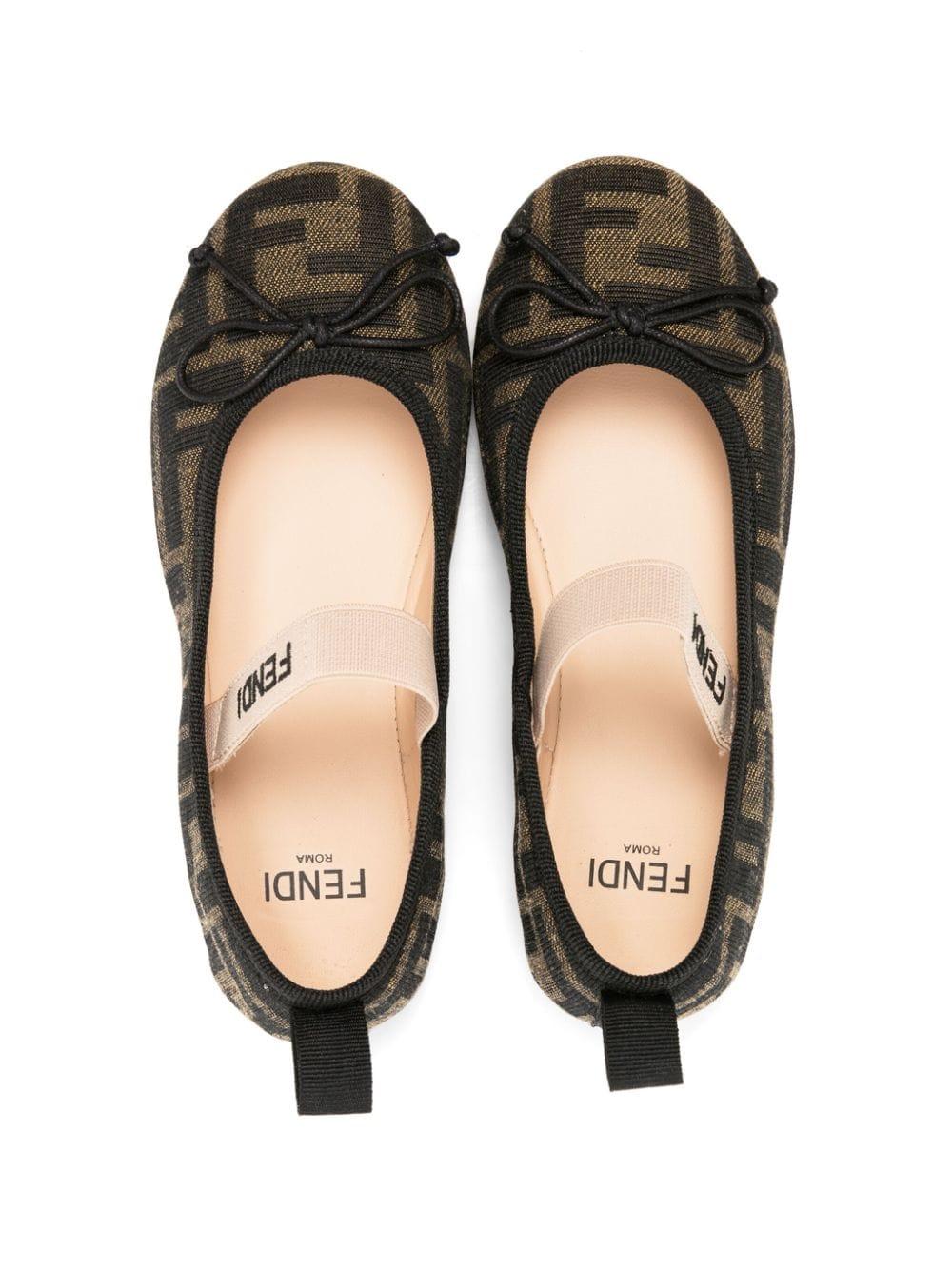 Signature FF-pattern ballerina JFR376 AQ75F1NJB FENDI KIDS