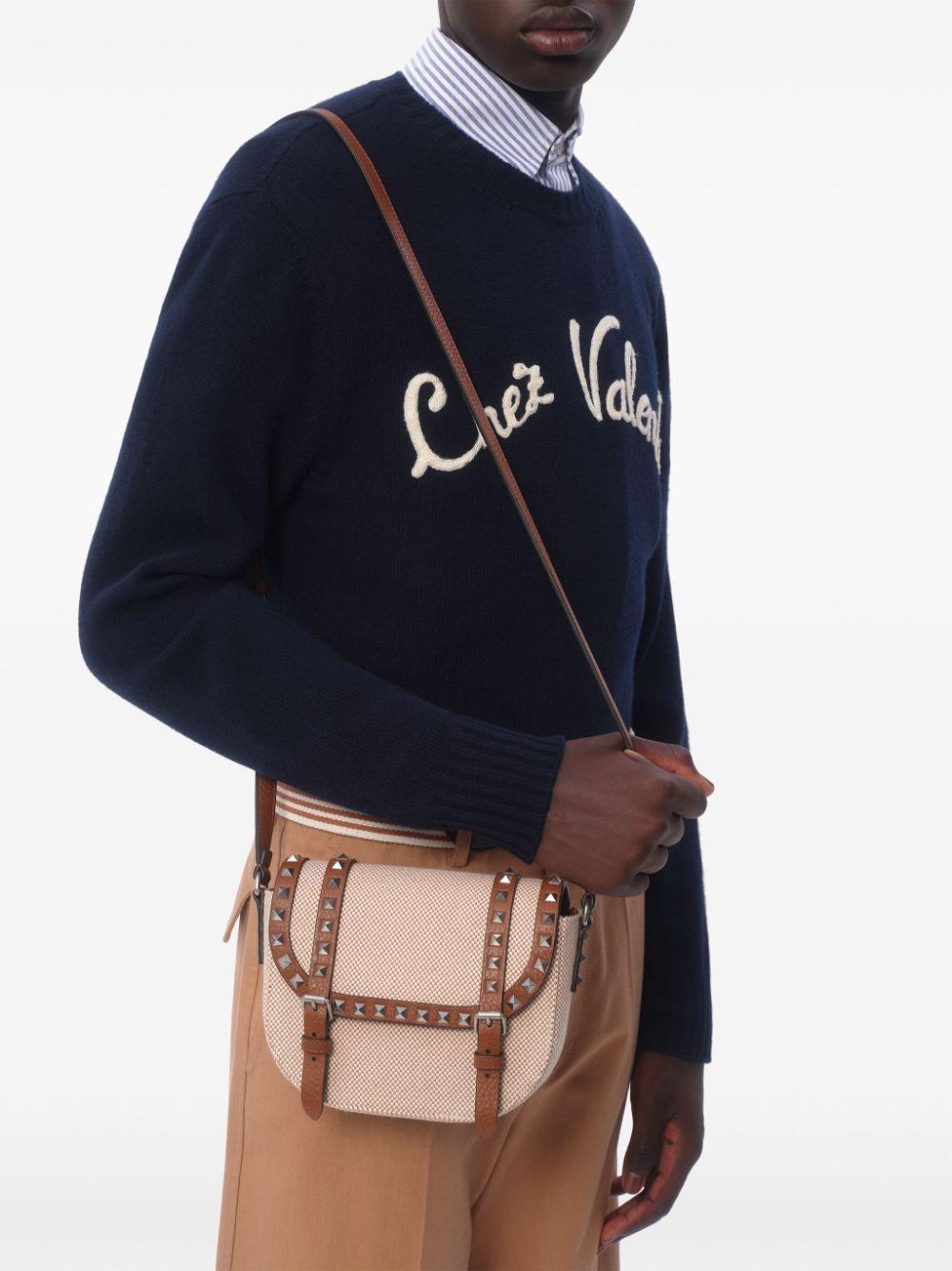 Chez Valentino-embroidered sweater<BR/><BR/><BR/> 6V3KC33LAR8 D51 VALENTINO GARAVANI