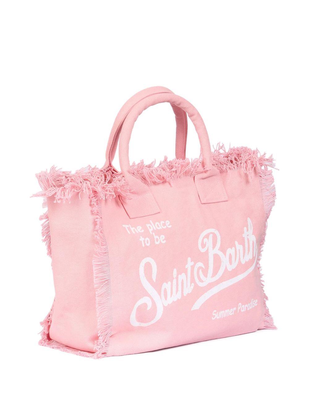Vanity tote bag fringed VANITY 00098H21 PINK MC2 SAINT BARTH