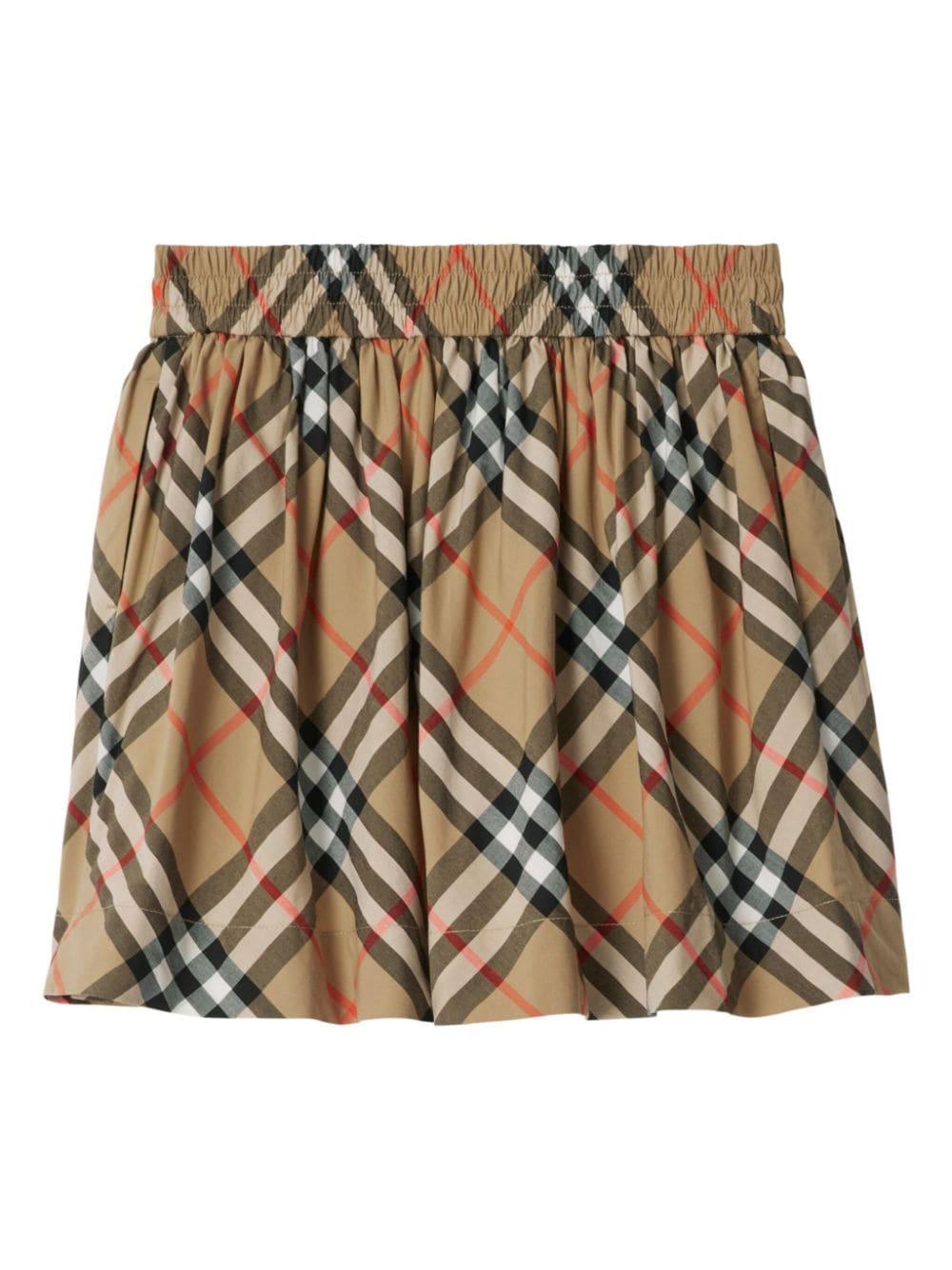 check pattern skirt 8096413 B9368 BURBERRY KIDS