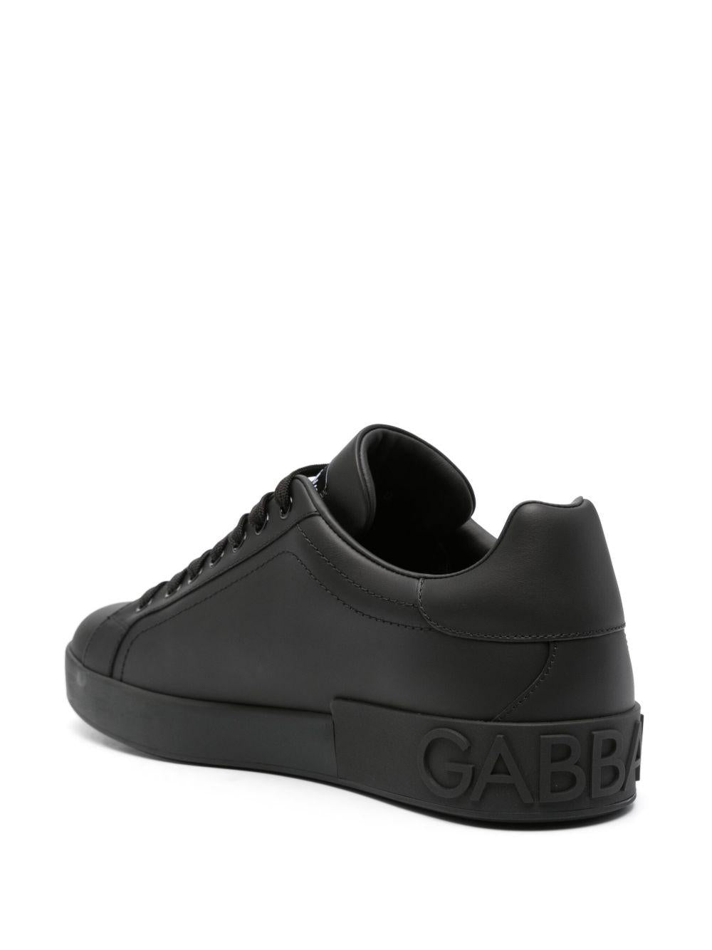 Portofino leather sneakers<BR/><BR/> CS1772 A106580999 DOLCE & GABBANA