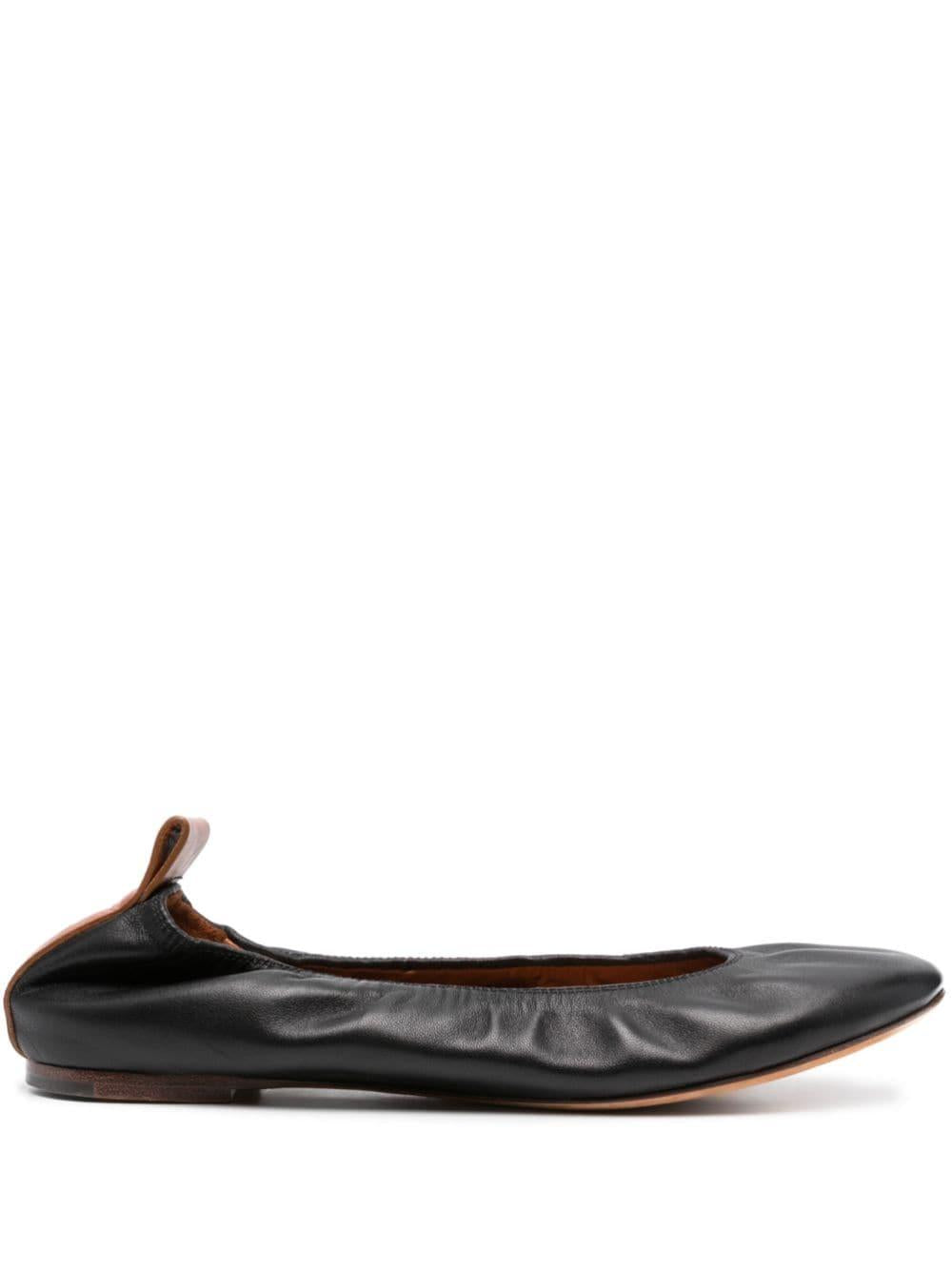 Leather ballerina shoes<BR/><BR/> BAMB02 NAPA10 LANVIN