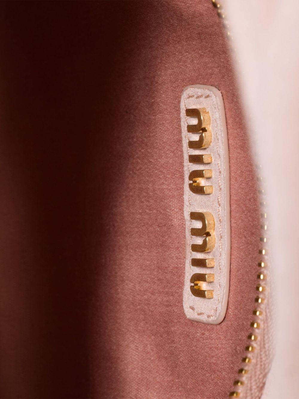 Wander matelassé nappa leather hobo bag 5BC125AB7O V-OOYF0924 MIU MIU