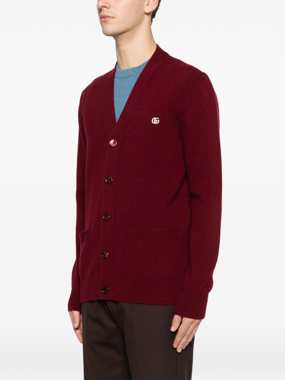 Wool cashmere cardigan with embroidery 815009 XKFAU6013 GUCCI