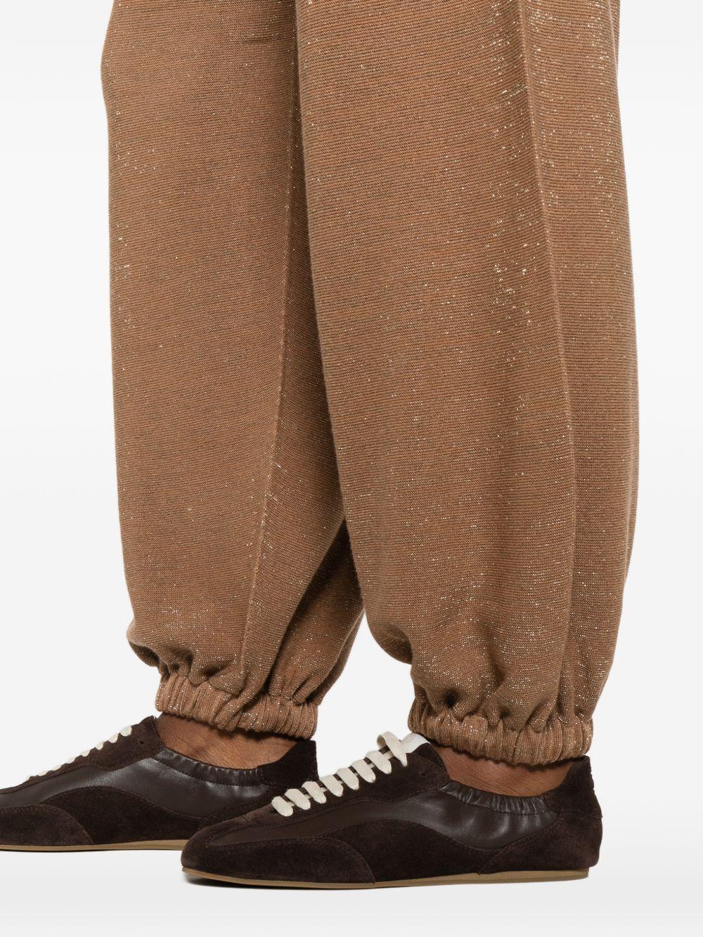 Jogger pants in wool, cotton, and lurex PAD266F328L766 1268 FABIANA FILIPPI