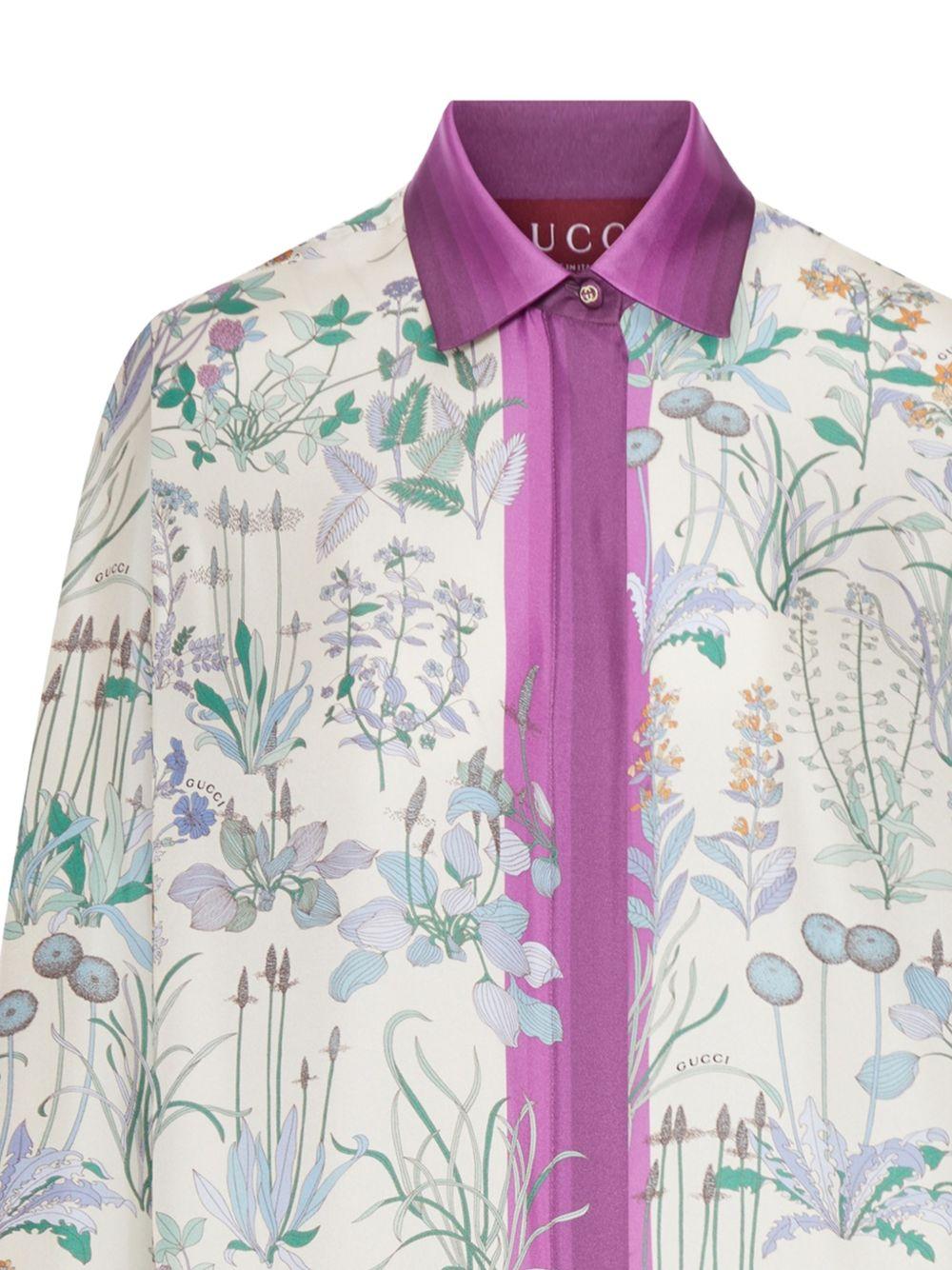 Printed silk twill shirt 856092 ZAUK79224 GUCCI