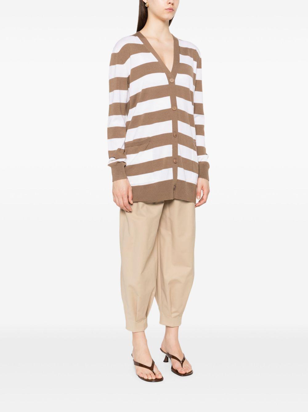 White brown Fiemme cardigan 2521346031 FIEMME009 MAX MARA