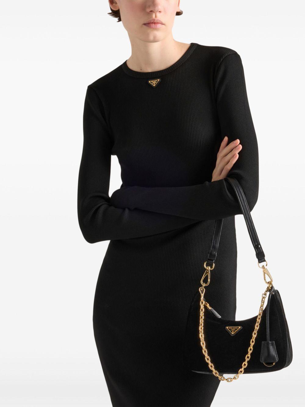 Ribbed-knit midi dress<BR/><BR/><BR/> 33603 16S9F0002 PRADA