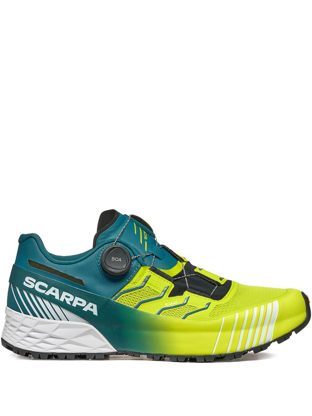 Ribelle run kalibra HT sneakers 33084-350 LIME GREEN-DEEP LAGOON SCARPA