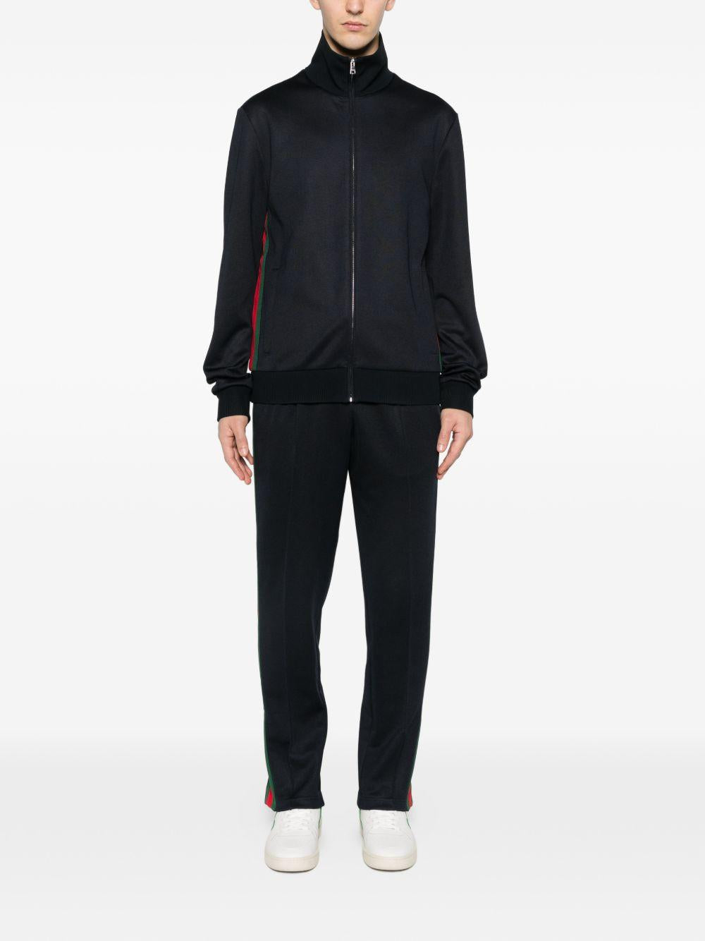 Technical jersey zip jacket with Web 854676 XJHOO4330 GUCCI