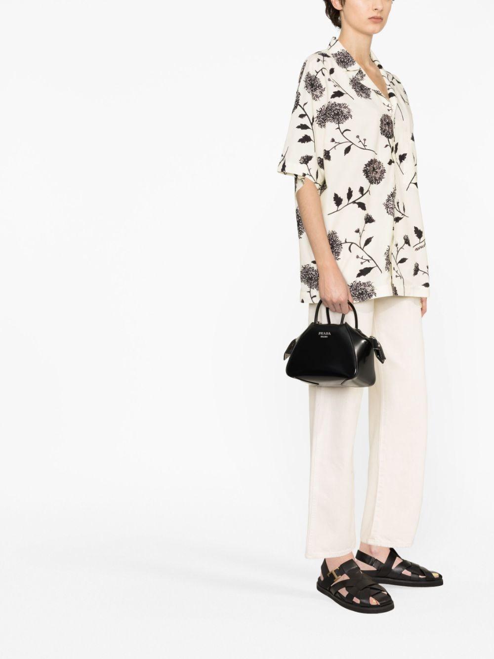 Supernova brushed leather tote bag 1BA385 ZO6F0002 PRADA