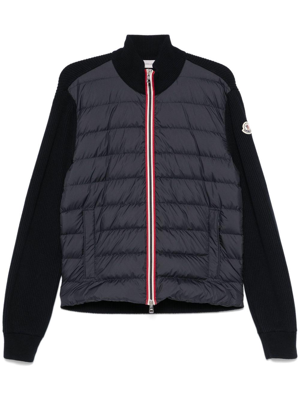 Padded cotton zip-up cardigan K10919B00006 M1367779 MONCLER