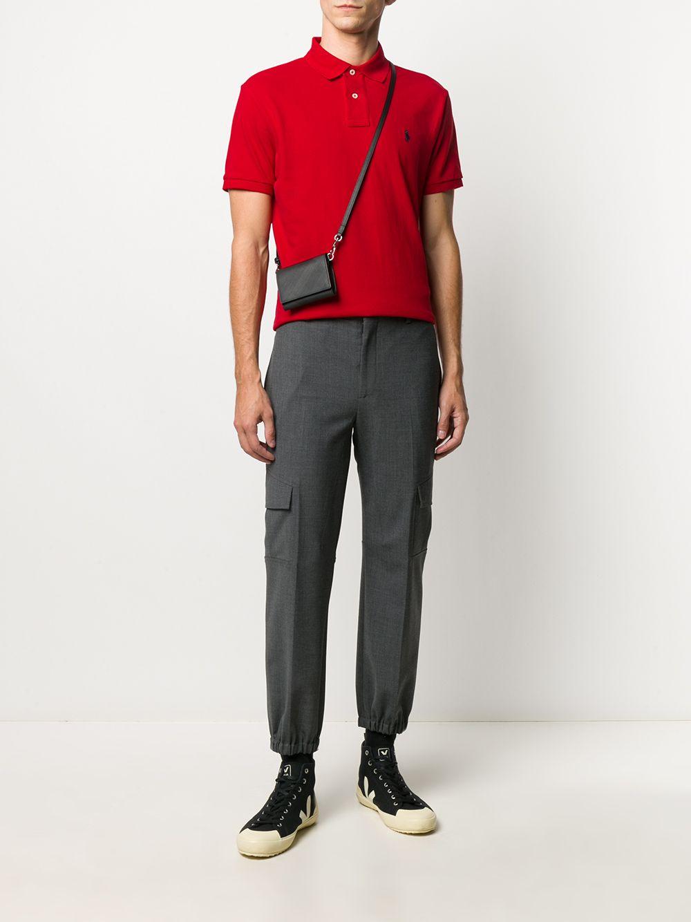 Polo con ricamo<BR/><BR/><BR/> 710666998003 RL2000 RED POLO RALPH LAUREN