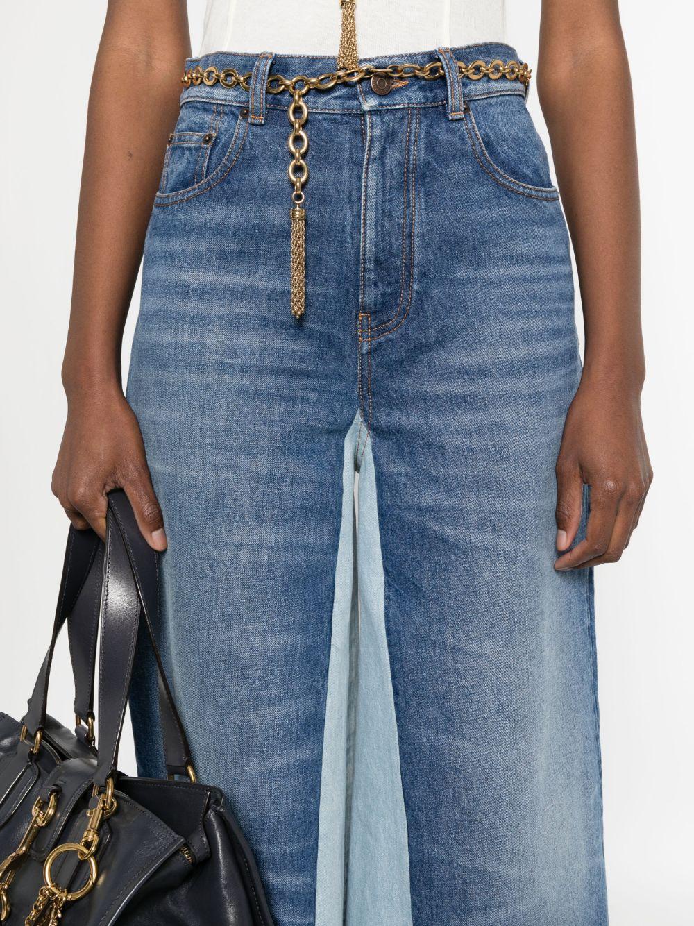 Patchwork denim shorts<BR/><BR/><BR/> CH25SDS02158 476 CHLOÉ